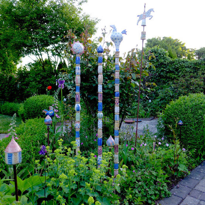 Gartenkeramik, Annette Oberwelland Annette Oberwelland Eclectic style gardens Accessories & decoration