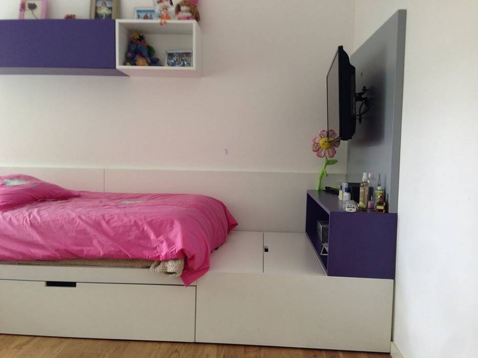 Mueble Tv homify Dormitorios infantiles minimalistas