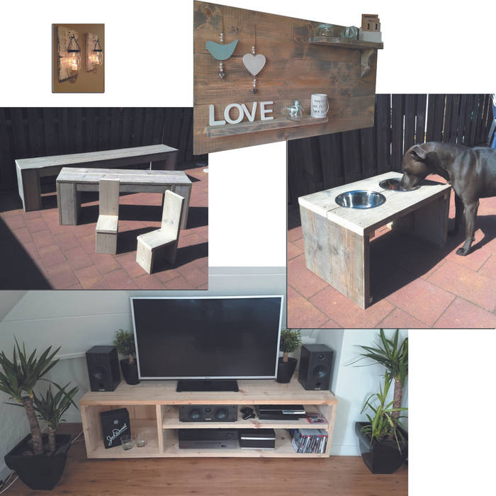 Diverse mogelijkheden, Trendy met Hout Trendy met Hout Modern living room Accessories & decoration