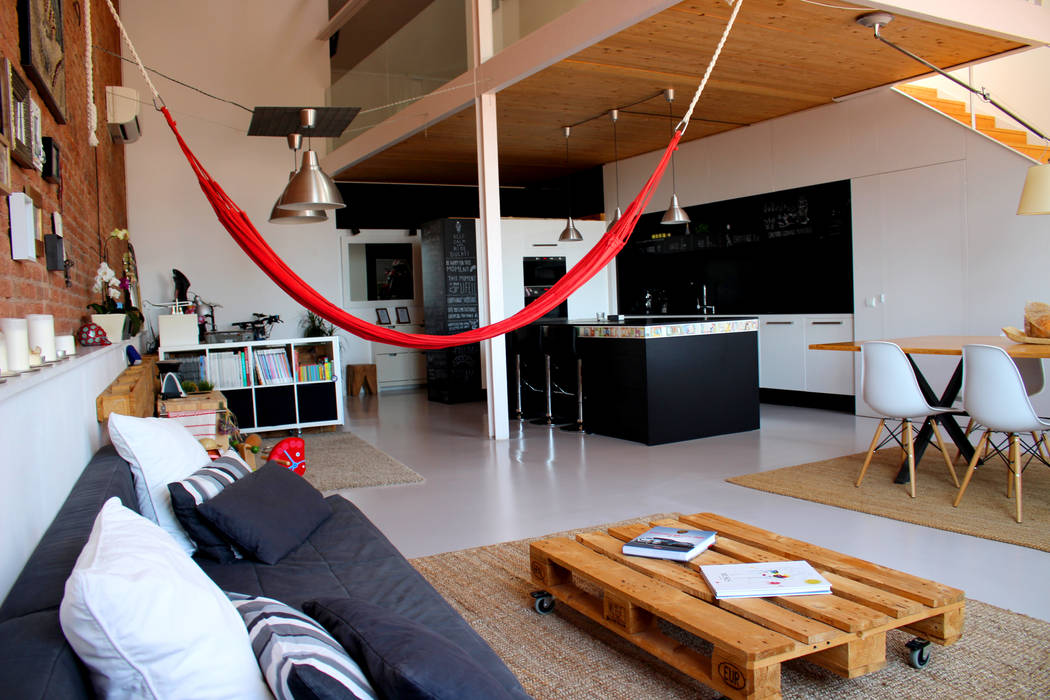 Loft, SMMARQUITECTURA SMMARQUITECTURA Industrial style living room