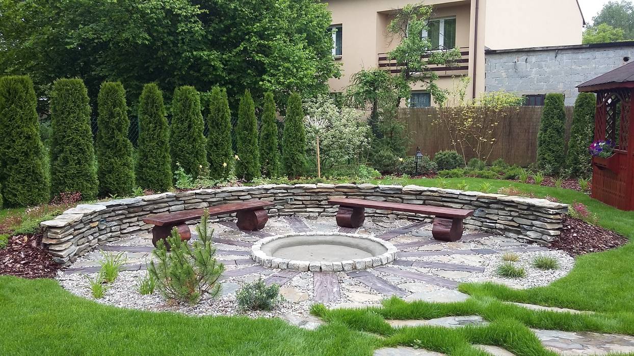 palenisko Zielony Architekt Klasyczny ogród