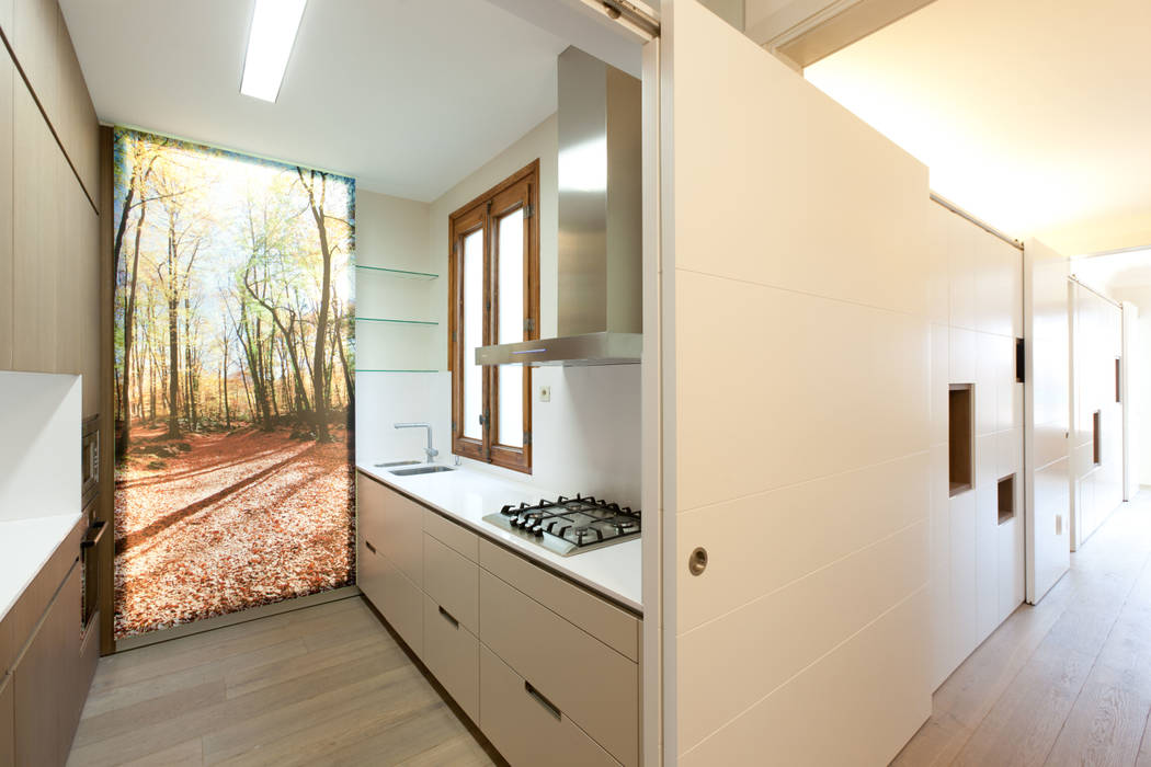 Piso Calle Princesa en Barcelona, 4+1 arquitectes 4+1 arquitectes Modern kitchen