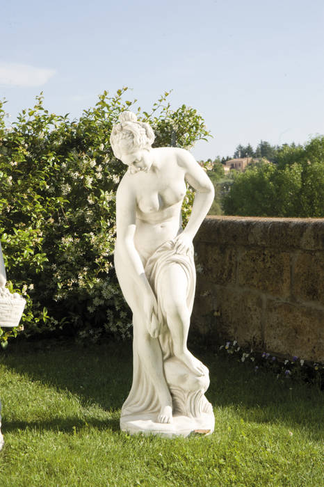 statue da giardino in cemento da esterno, pmc pmc Vườn phong cách kinh điển Accessories & decoration