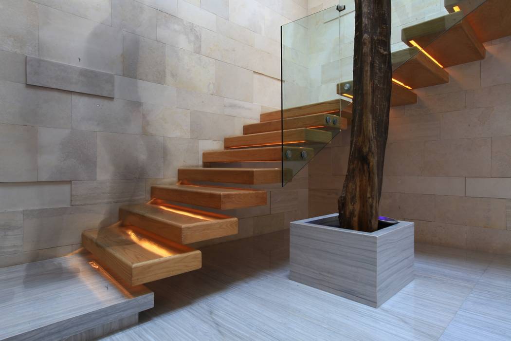 Vestibulo Principal Código Z Arquitectos Pasillos, vestíbulos y escaleras modernos