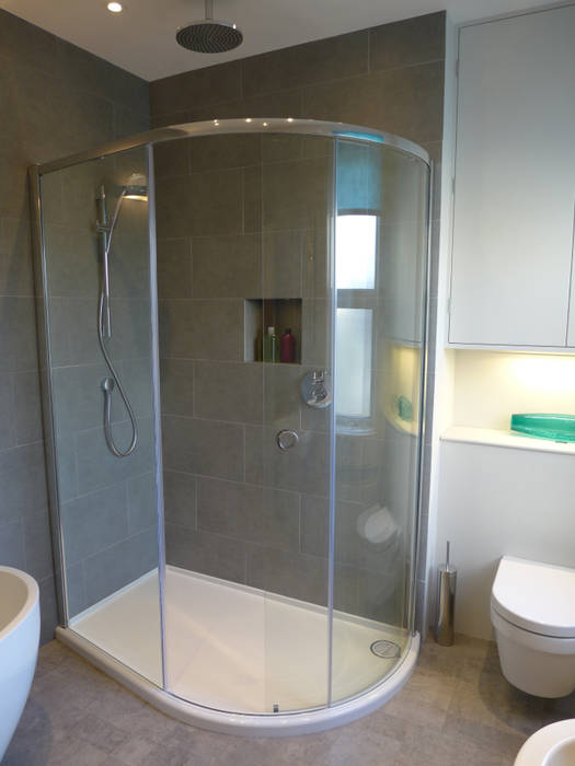 Corner Shower Modern Bathroom By Style Within Modern Homify