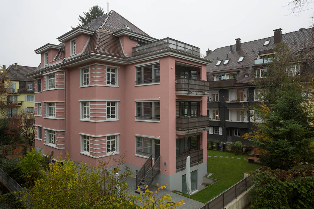 Mehrfamilienhaus in Zürich- Hirslanden, Tschander.Keller architekten Tschander.Keller architekten Habitações multifamiliares