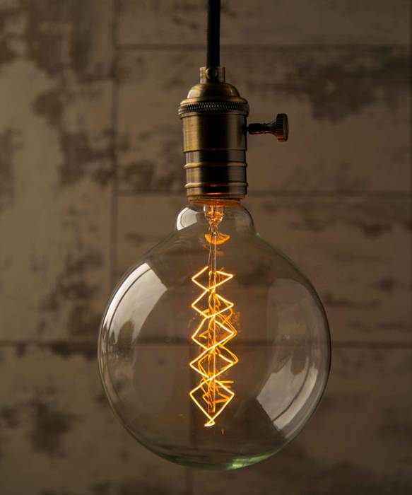 Globe Xlarge Spiral - Vintage Light Bulb William and Watson Industriale Häuser Accessoires und Dekoration