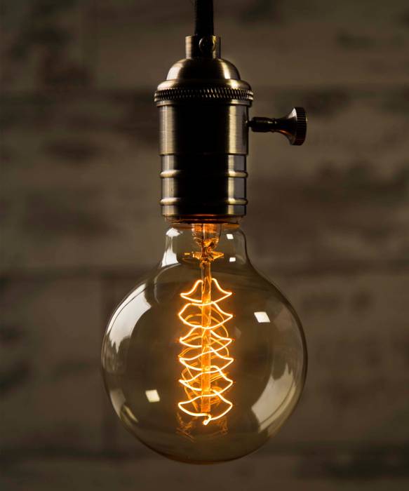 Globe Medium Spiral - Vintage Light Bulb William and Watson Industrial style houses Accessories & decoration