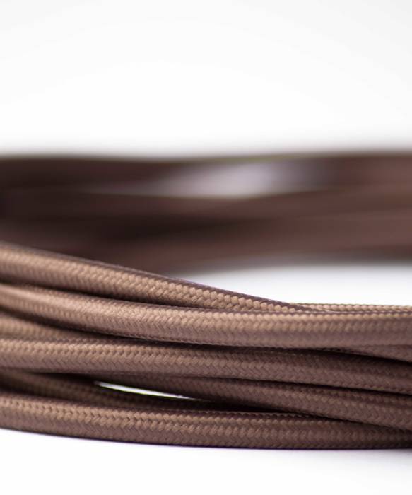 Fabric lighting cable - Brown William and Watson Modern houses Accessories & decoration