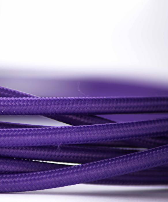 Fabric lighting cable - Purple William and Watson 現代房屋設計點子、靈感 & 圖片 配件與裝飾品