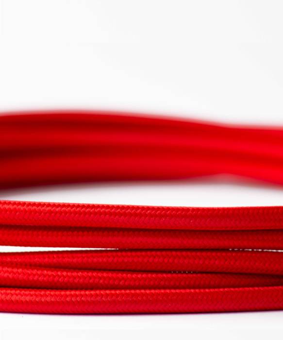 Fabric lighting cable - Red William and Watson Modern houses Accessories & decoration