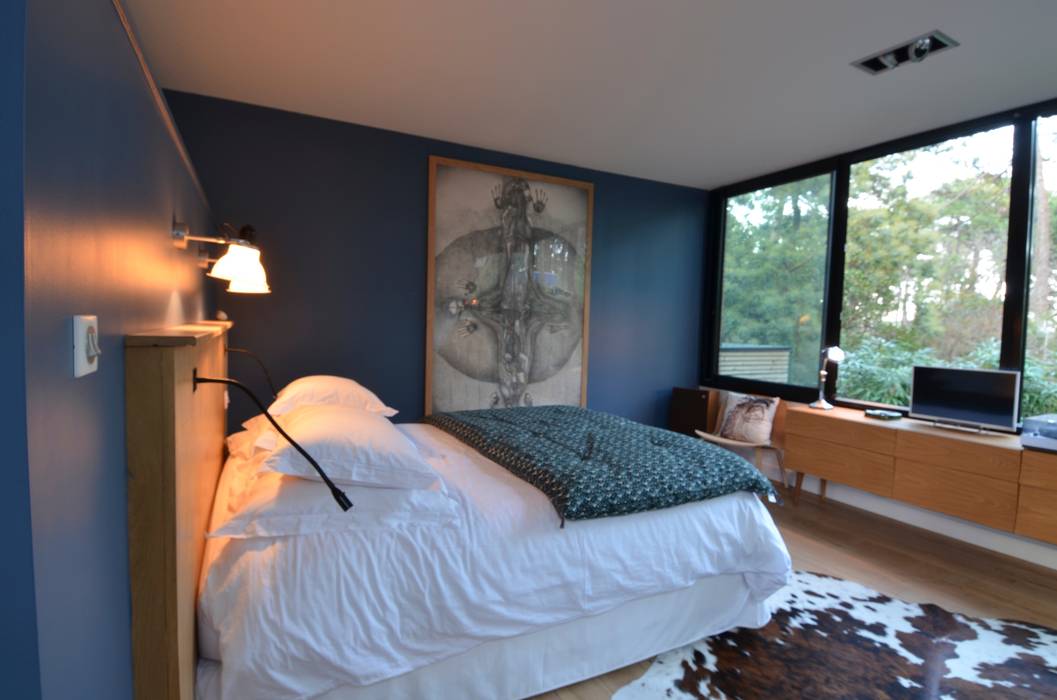 Maison de vacances, cecile kokocinski cecile kokocinski Scandinavian style bedroom