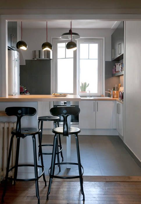 Appartement à Colombes, ATELIER 105 - Carthagéna Virginie ATELIER 105 - Carthagéna Virginie Modern kitchen