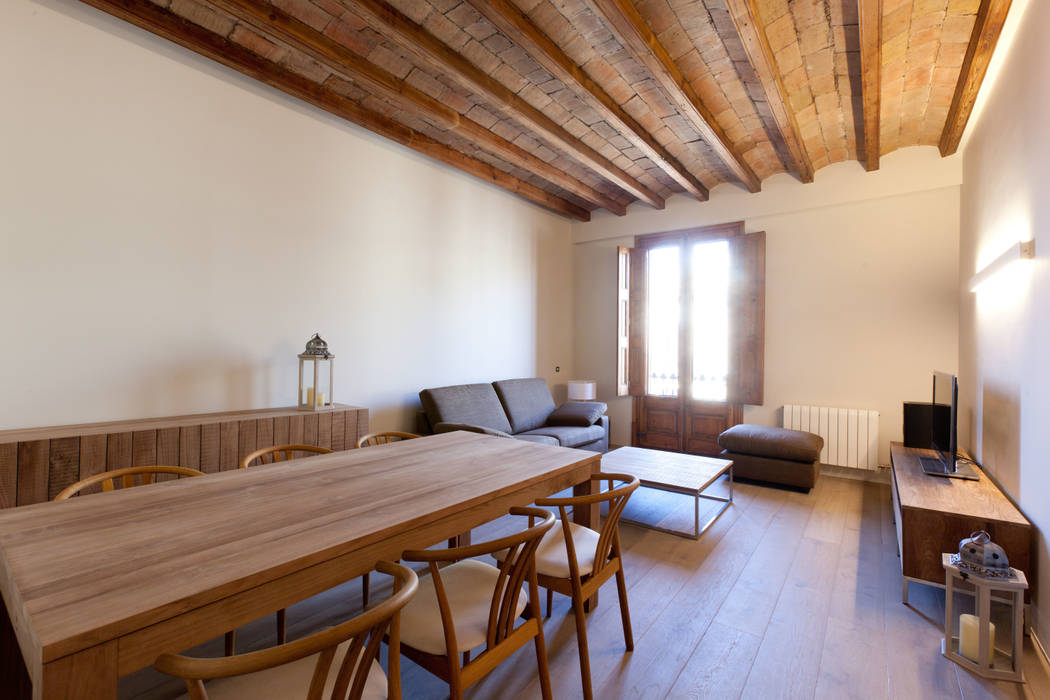 Piso Calle Princesa en Barcelona, 4+1 arquitectes 4+1 arquitectes Modern living room