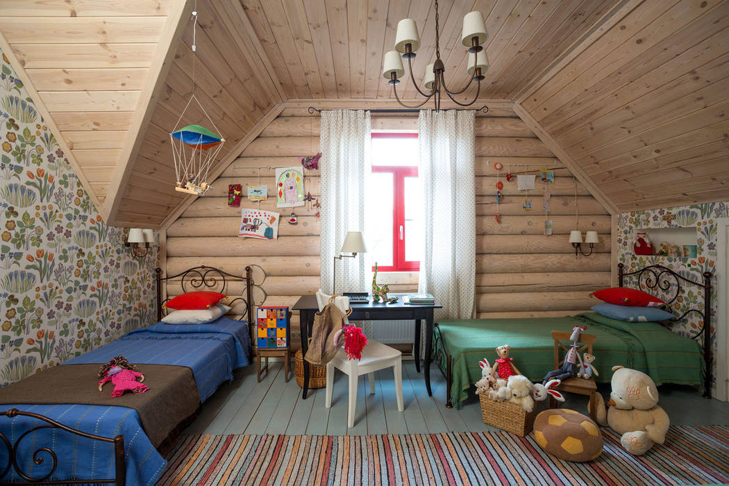 Дача 180м2, Tatiana Ivanova Design Tatiana Ivanova Design Habitaciones para niños de estilo rural