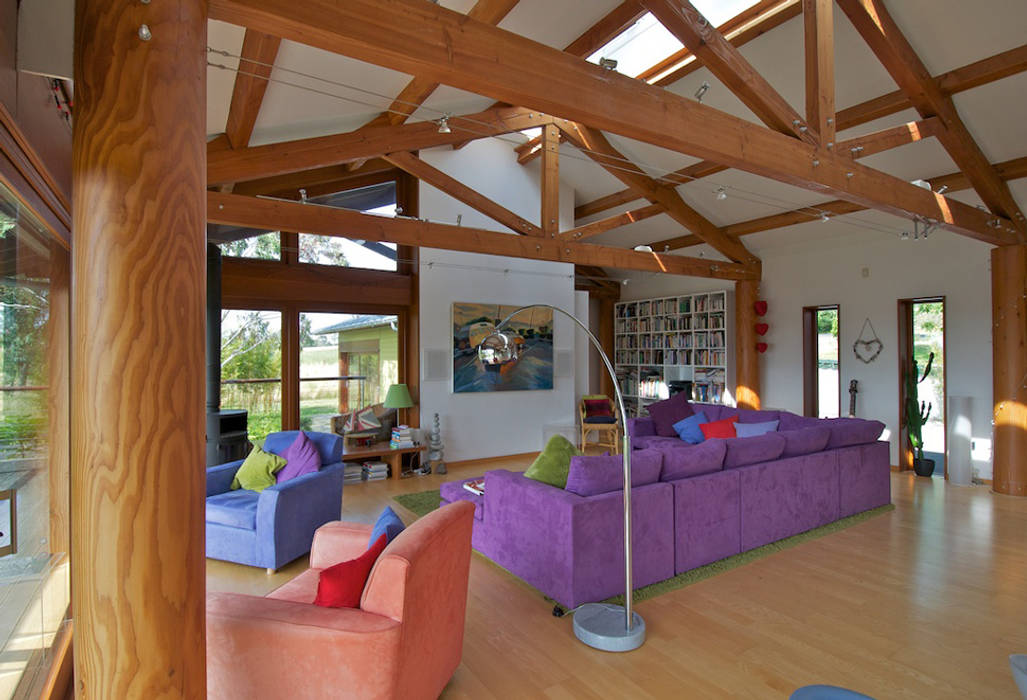 Hillside Farm Lounge One DUA Architecture LLP Modern living room