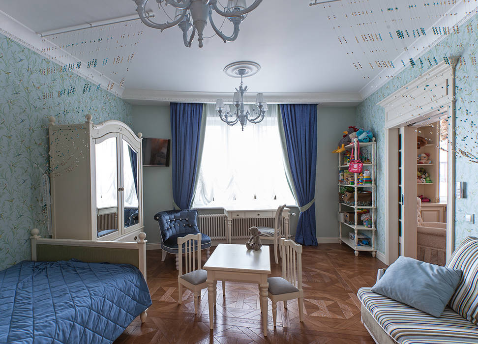 Дизайн 4-комнатной квартиры в ЖК «Дом на Давыдковской» Дизайн студия Ольги Кондратовой Спальня в классическом стиле