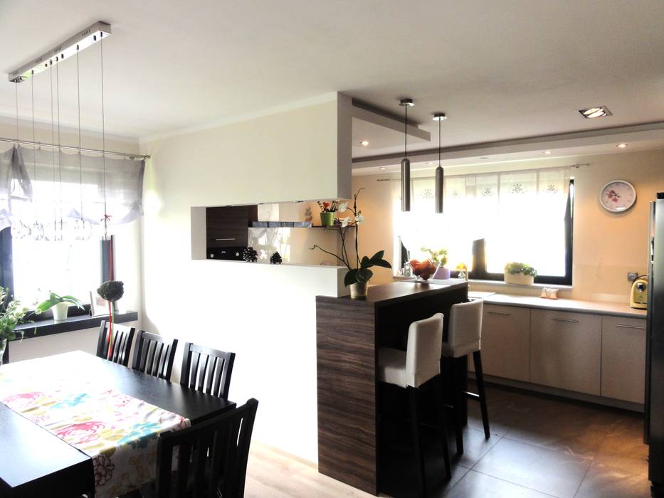 Dom parterowy, studio bonito studio bonito Modern style kitchen
