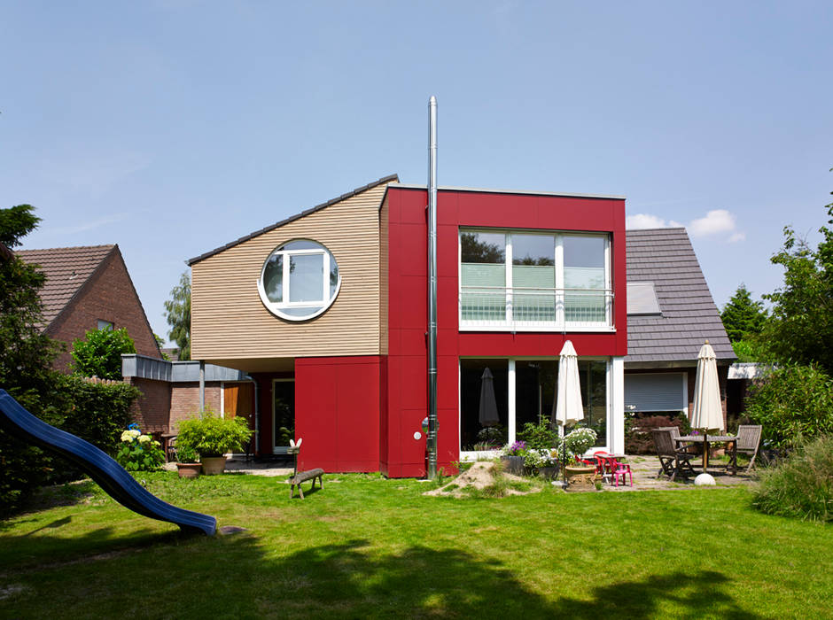 Anbau an ein Wohnhaus in Krefeld im Holzrahmenbau, GRIESS-OSTEN ARCHITEKTUR GRIESS-OSTEN ARCHITEKTUR