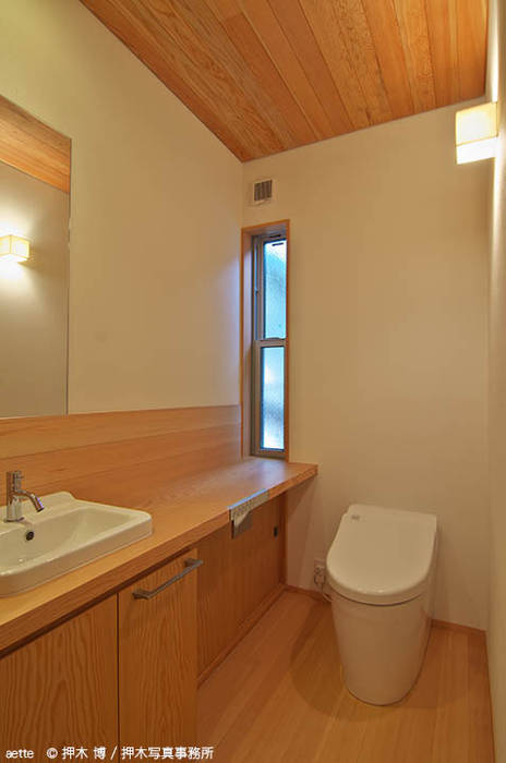 aette, 竹内建築デザインスタジオ 竹内建築デザインスタジオ Ванная комната в эклектичном стиле