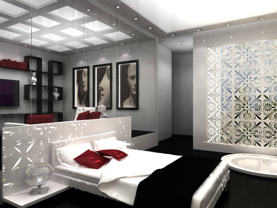 bedroom design , michel bandaly michel bandaly Спальня в стиле модерн