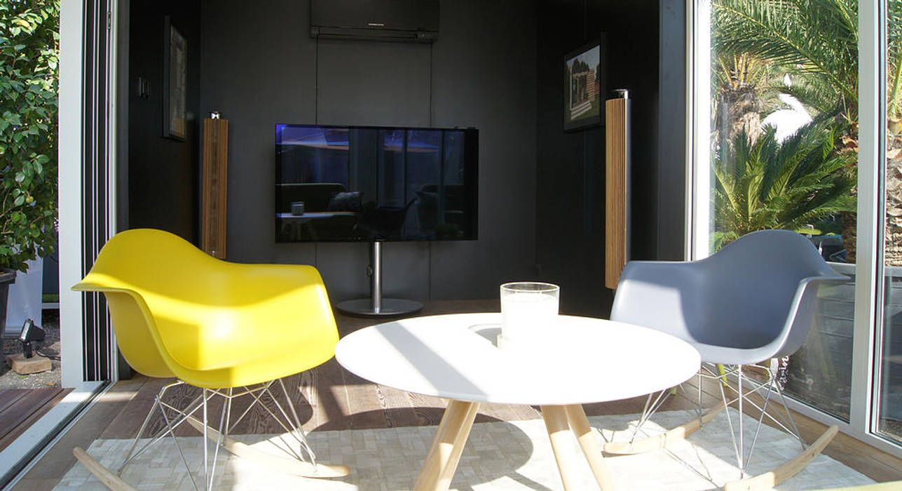 Studio jardin, .oboo-outdoor .oboo-outdoor Balcone, Veranda & Terrazza in stile moderno