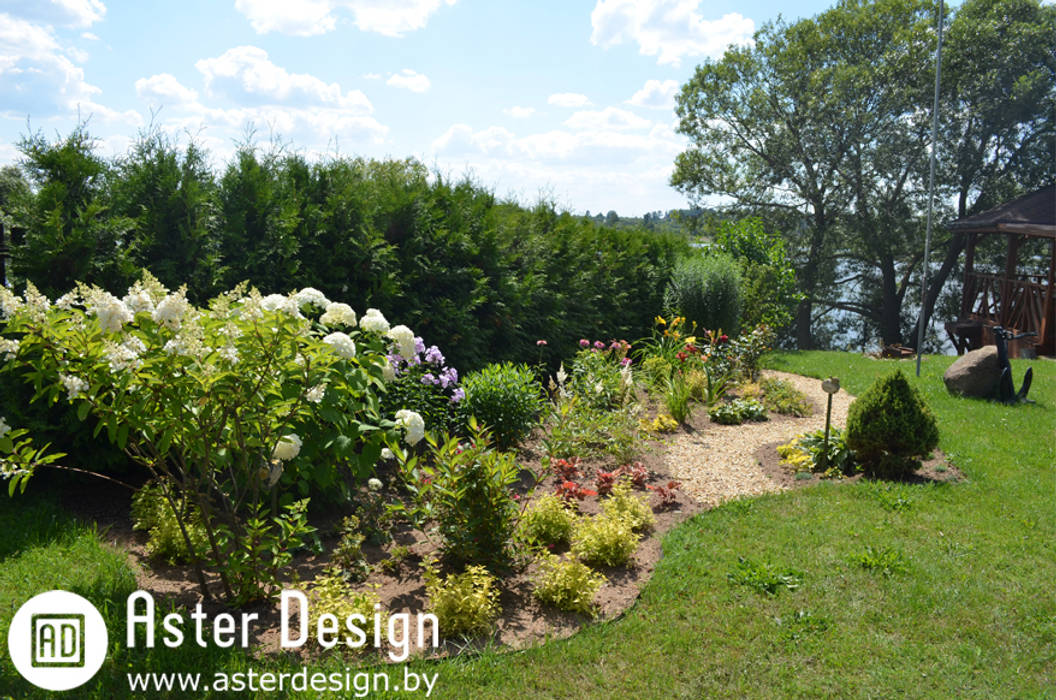 Ландшафтный дизайн в д. Кучки Aster Garden Сад в стиле кантри