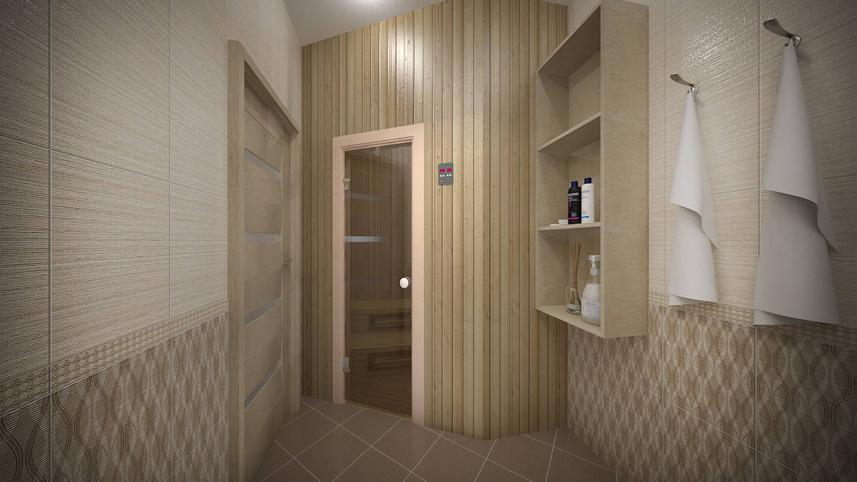 Трех комнатная квартира в Истринском районе, дизайн-бюро ARTTUNDRA дизайн-бюро ARTTUNDRA Ванная комната в стиле минимализм