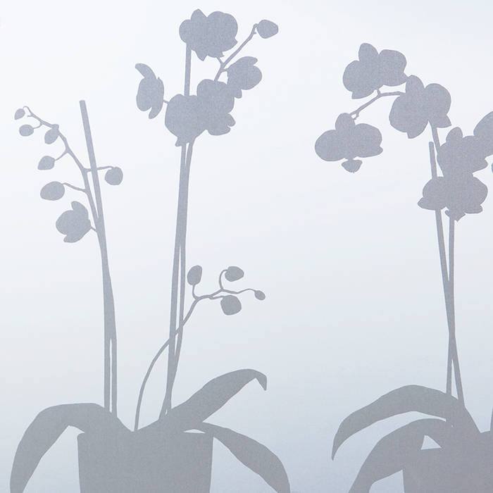 Orchids in Pots BY MAY/ Siluett Frost Window Film Modern windows & doors Window decoration