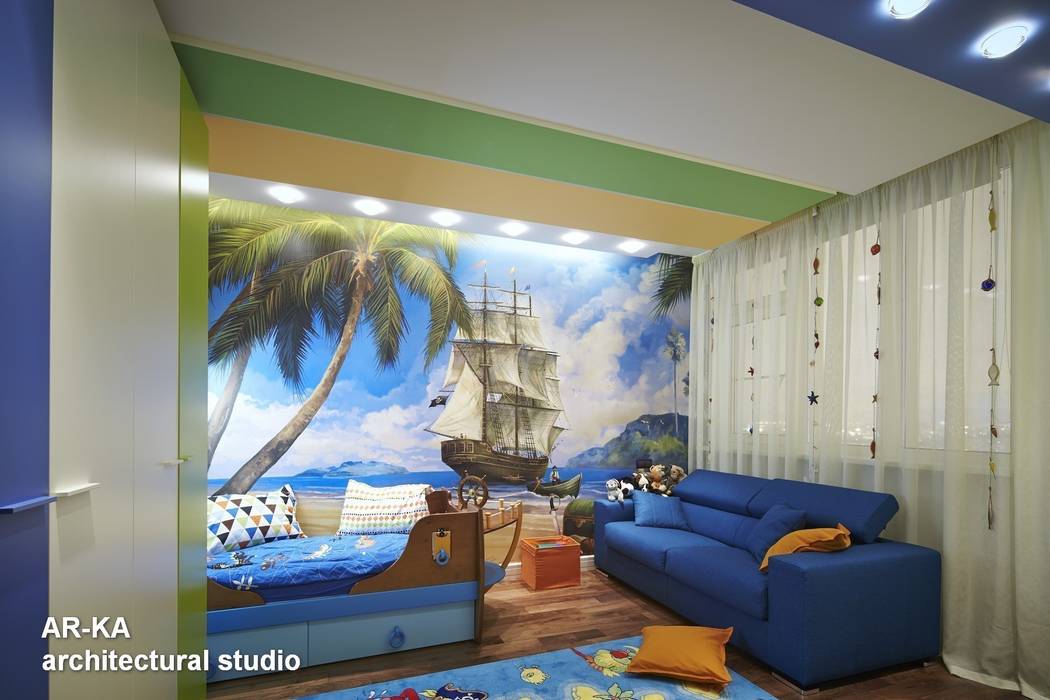Все сложное - ПРОСТО AR-KA architectural studio Детская комната в стиле модерн