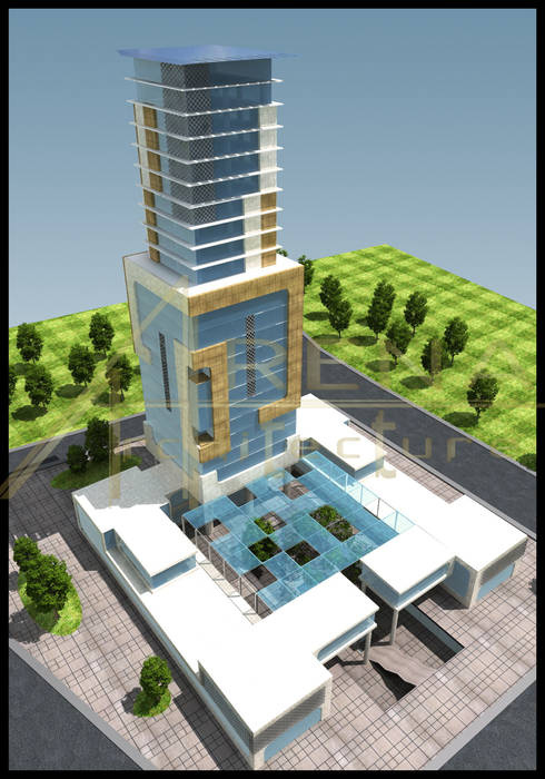 Paragon Tower, ARENA MİMARLIK ARENA MİMARLIK Espacios comerciales Edificios de oficinas