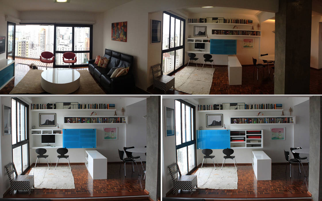DPTO GRNT, Najmias Oficina de Arquitectura [NOA] Najmias Oficina de Arquitectura [NOA] Minimalst style study/office Cupboards & shelving