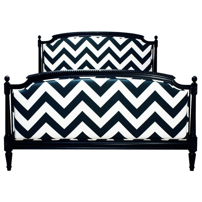 Łóżko Chevron cena: 1500 zł , Hampton House Hampton House Eclectic style bedroom Beds & headboards