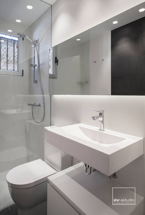 Casa M&R, slvr estudio slvr estudio Minimalist bathroom