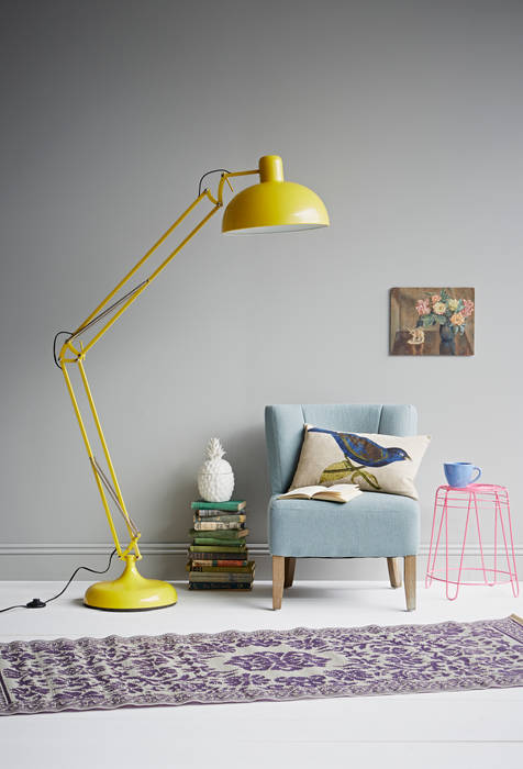 yellow floor lamp rigby & mac Eclectic style living room Accessories & decoration