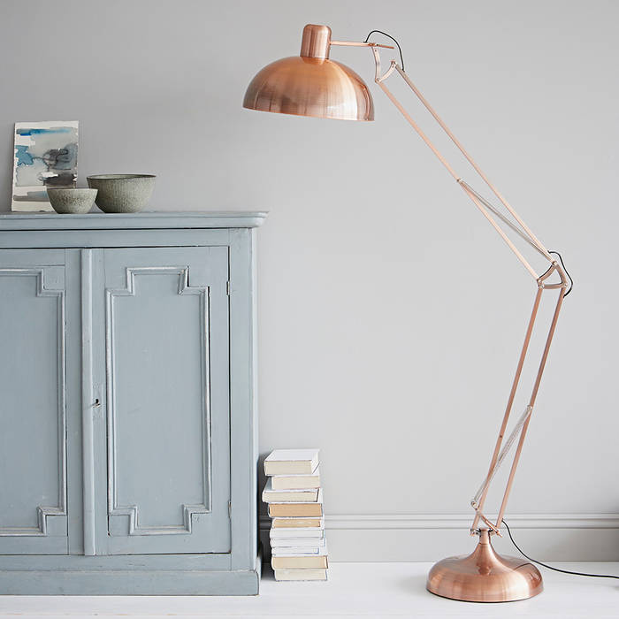 Copper Floor Lamp rigby & mac Salon original Eclairage