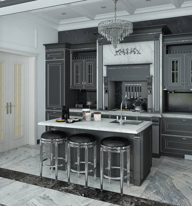 homify Kitchen Grey