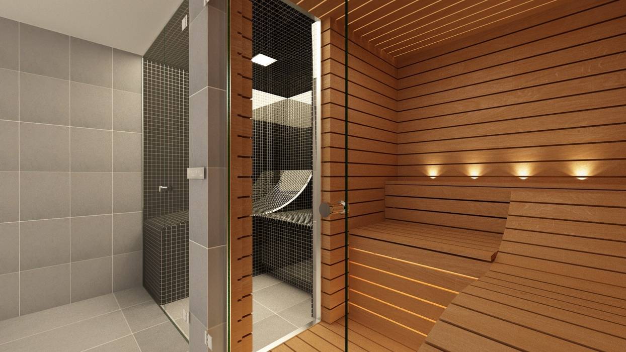 Bespoke Glass steam and sauna - Effegibi Equipment Steam and Sauna Innovation Ванна кімната