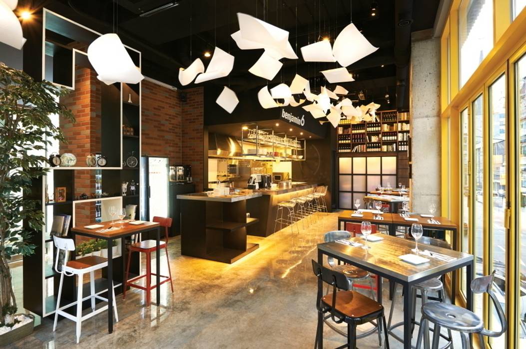 [DesigN m4]_식음공간 인테리어_BENJAMIN6, Design m4 Design m4 พื้นที่เชิงพาณิชย์ ร้านอาหาร