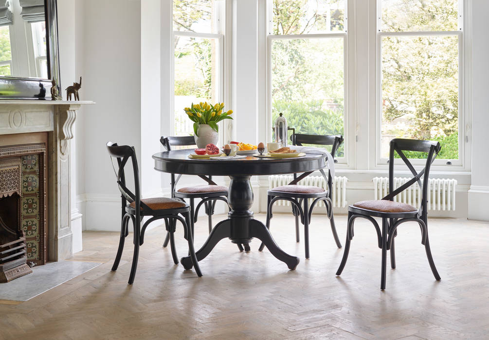 Canton Round Dining Table LOMBOK Sala da pranzo in stile asiatico Tavoli