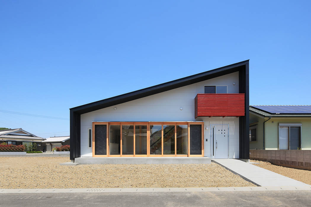 House-S【 ヒトツナガリノイエ 】, bound-design bound-design Modern houses