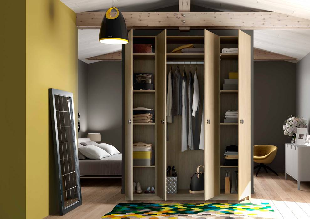 Armoire sur-mesure, Centimetre.com Centimetre.com Гардеробная в скандинавском стиле Шкафы для одежды и комоды