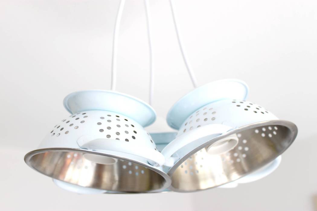 Lampe suspension trio mini passoires Chez V-Renise Cuisine originale Eclairage