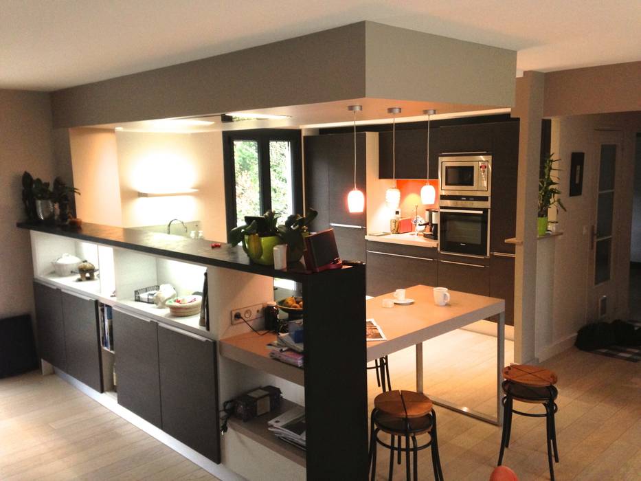 Cuisine ouverte en claustra - Sevrier, Art'Home Art'Home Dapur Modern