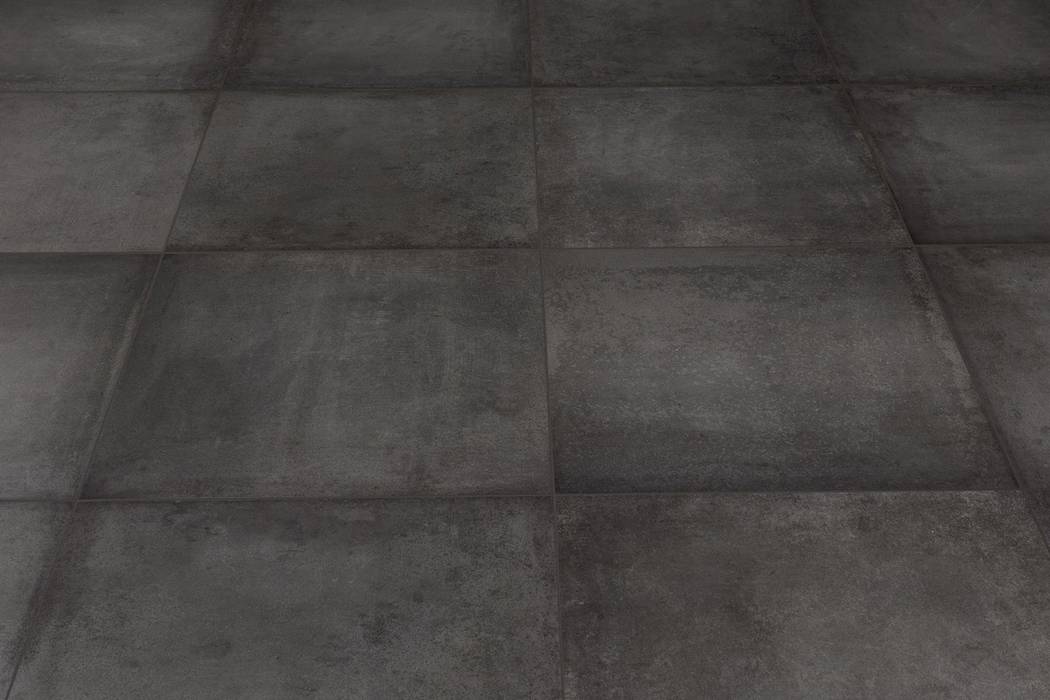 Gres porcellanato effetto moderno Antonium Antracite 60x60 homify Pareti & Pavimenti in stile moderno Piastrelle