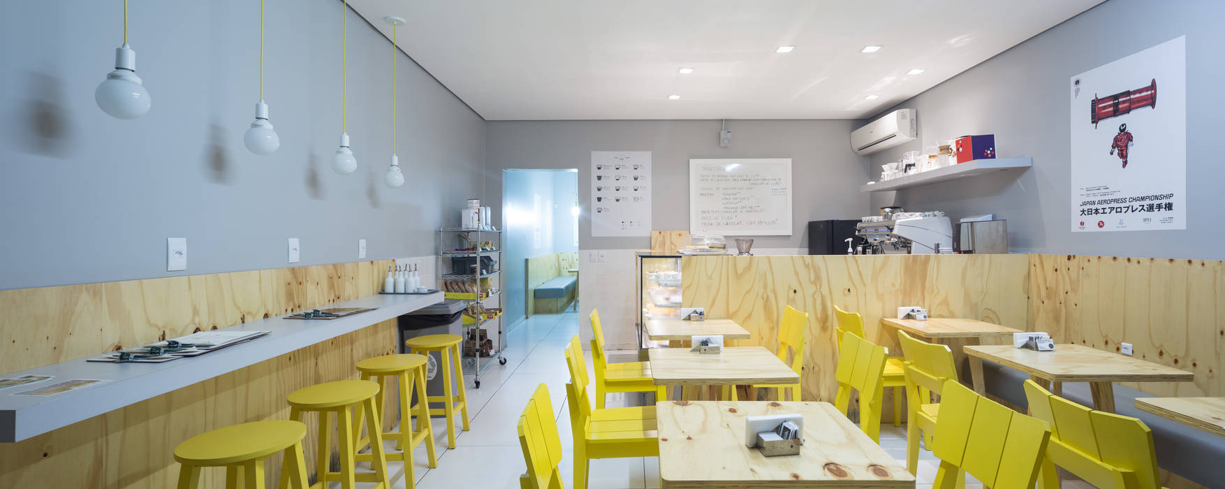 Restaurante - 2014 - Yami Café, Kali Arquitetura Kali Arquitetura 商业空间 餐廳