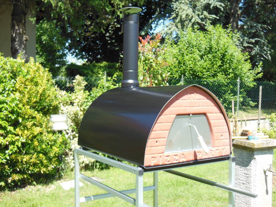Wood fired oven mobile pizzone by pizza party balcones y terrazas