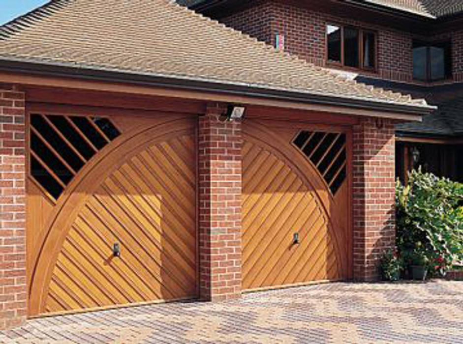 Garage Door made from Timber The Garage Door Centre Limited Scandinavian style garage/shed Garages & sheds