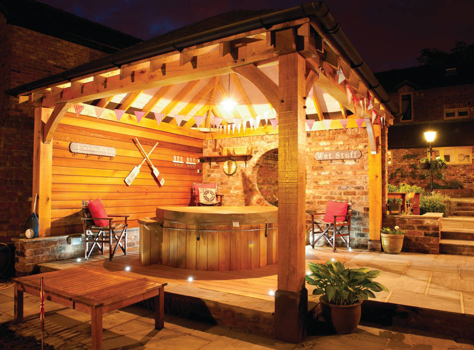 Gazebo's and Pavilions, Cedar Hot Tubs UK Cedar Hot Tubs UK Mediterranean style spa