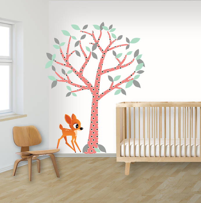 Muurstickers babykamer en kinderkamer, decodeco.nl decodeco.nl Minimalistyczny pokój dziecięcy Akcesoria i dekoracje